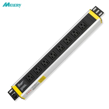 PDU Power Strip Cabinet Distribution Unit Socket Surge Protector 1U 8 way US Plug Outlets Overload Protection 2m Extension Cord
PDU Power Strip Cabinet Distribution Unit Socket Surge Protector 1U 8 way US Plug Outlets Overload Protection 2m Extension Cord