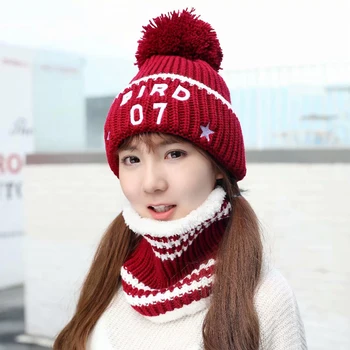 Women's Autumn Winter Hat Scarf Knitted Embroidery Letter Hat Caps Wool Warm Scarf Thick Windproof Hat And Scarf Set For Women
Women's Autumn Winter Hat Scarf Knitted Embroidery Letter Hat Caps Wool Warm Scarf Thick Windproof Hat And Scarf Set For Women