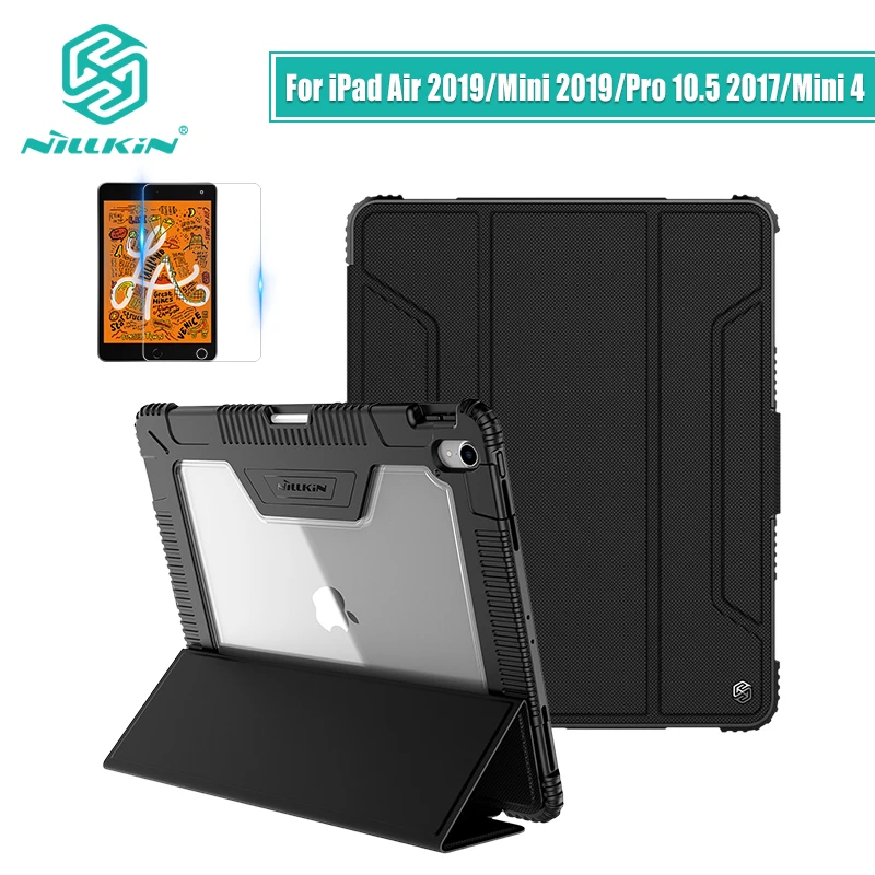 NILLKIN Case For iPad Mini 2019 Cover For iPad Air 2019 For iPad Mini 4 Smart Wake UP Flip Cover Screen Protector Pencil Holder
NILLKIN Case For iPad Mini 2019 Cover For iPad Air 2019 For iPad Mini 4 Smart Wake UP Flip Cover Screen Protector Pencil Holder