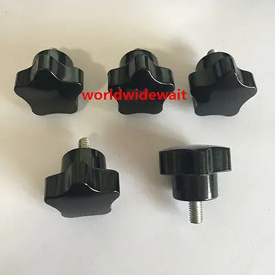5pcs 25mm Head Dia M5 x 10/12/16/20/25/30/40/50/60mm Length Star Clamping Knob Black
5pcs 25mm Head Dia M5 x 10/12/16/20/25/30/40/50/60mm Length Star Clamping Knob Black