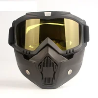 High Quality Multifunctional Motorcycle Helmet Protective Face Mask Filter Mouth Goggles Eyewear Workplace Safety Supplies image
