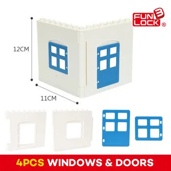 Funlock Duplo Building Blocks Gate Window Set Building Parts Creative Educational Assembly Bricks Set for Kids Children
Funlock Duplo Building Blocks Gate Window Set Building Parts Creative Educational Assembly Bricks Set for Kids Children