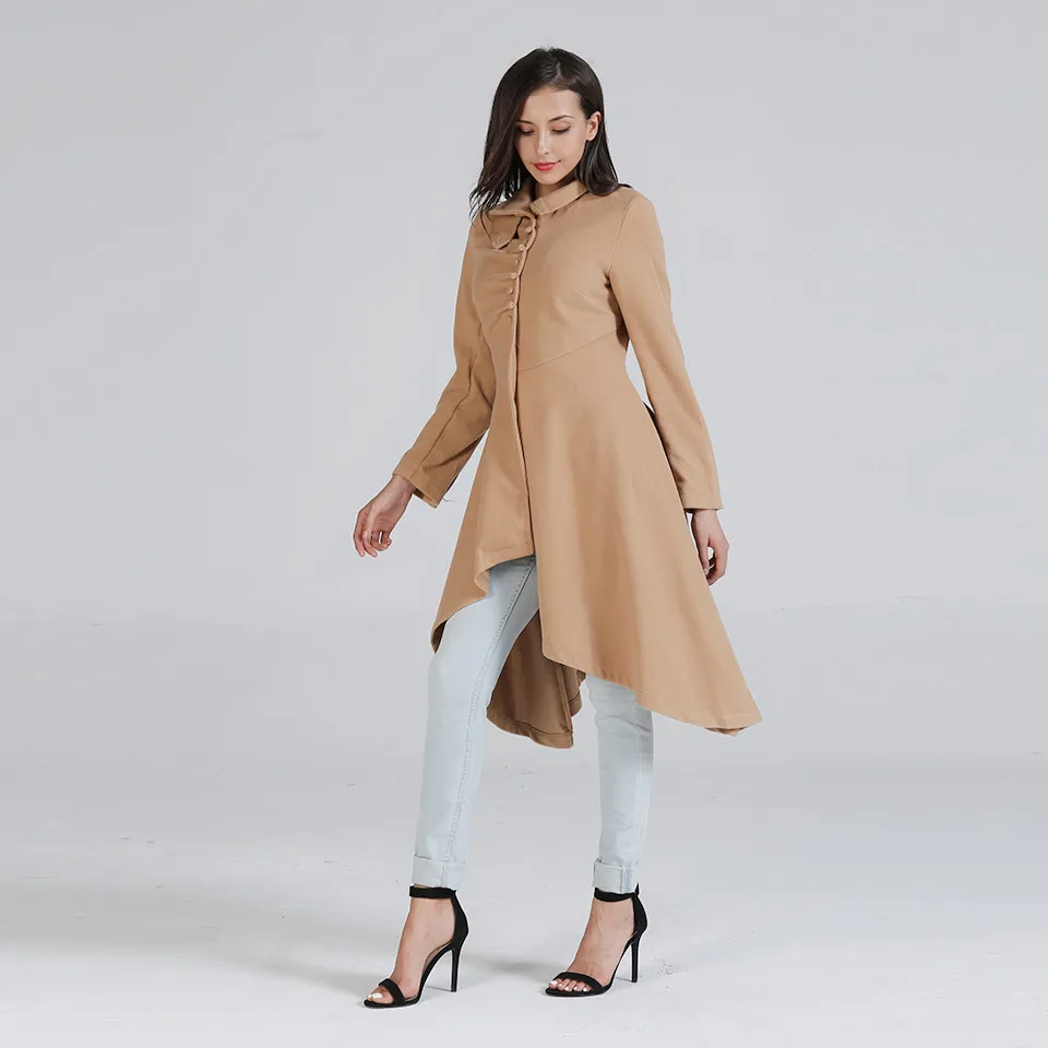 SexeMara Winter Autumn New Long Sleeve Asymmetric Length Trench Coat Winter Top Street Style Good Quality Women Clothes
SexeMara Winter Autumn New Long Sleeve Asymmetric Length Trench Coat Winter Top Street Style Good Quality Women Clothes