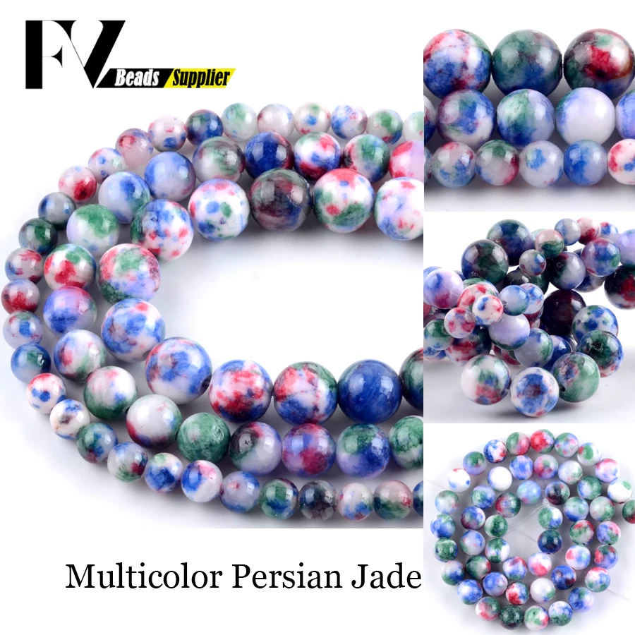 Natural Colorful Persian Jades Stone Beads for Needlework Jewelry Making 6 8 10mm Gem Spacer Beads Diy Handmade Jewellery 15inch
Natural Colorful Persian Jades Stone Beads for Needlework Jewelry Making 6 8 10mm Gem Spacer Beads Diy Handmade Jewellery 15inch