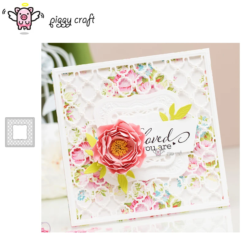Piggy Craft metal cutting dies cut die mold Square mesh lace frame Scrapbook paper craft knife mould blade punch stencils dies
Piggy Craft metal cutting dies cut die mold Square mesh lace frame Scrapbook paper craft knife mould blade punch stencils dies