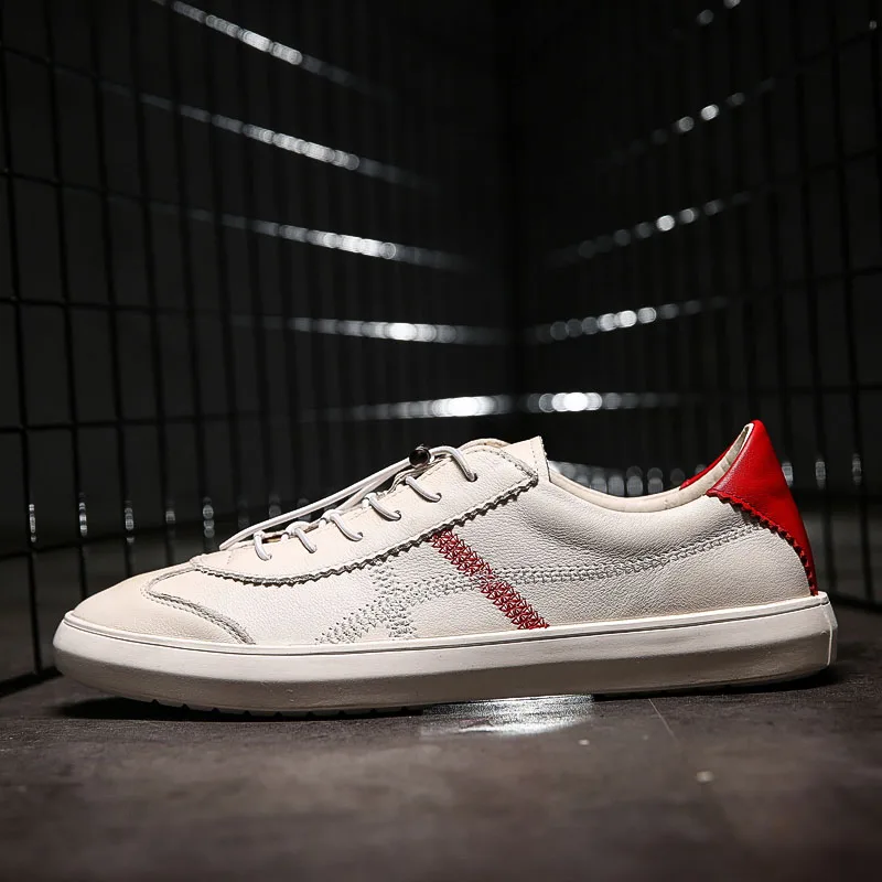 Good Quality Young Casual Footwear For Men Black Leather Casual Shoes Male Lace Up Sneakers For Men Designer Man Shoes
Good Quality Young Casual Footwear For Men Black Leather Casual Shoes Male Lace Up Sneakers For Men Designer Man Shoes