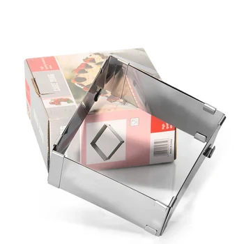 Adjustable 10-18cm Stainless Steel Cake Ring Square Cake Mousse Cutter Home Kitchen Cake Decoration Baking Tools Helper Bakeware
Adjustable 10-18cm Stainless Steel Cake Ring Square Cake Mousse Cutter Home Kitchen Cake Decoration Baking Tools Helper Bakeware