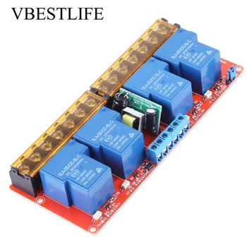 AC Relay Module 100-250V 30A 4 Channel Relay High Low Level Trigger Module Hot Sale
AC Relay Module 100-250V 30A 4 Channel Relay High Low Level Trigger Module Hot Sale