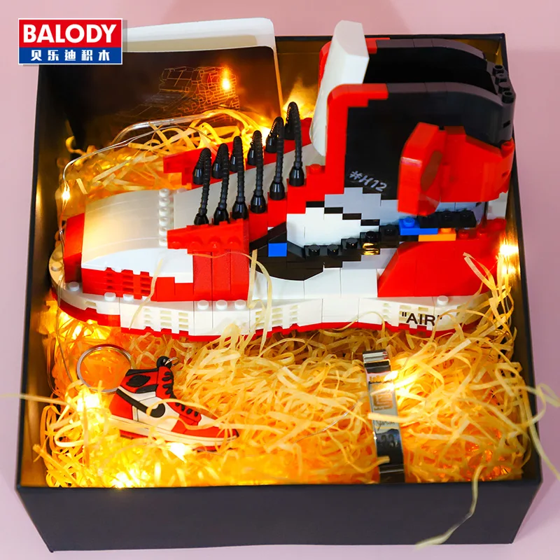 BALODY blocks aj building block shoes OW joint chicago black gold toe mini block shoes
BALODY blocks aj building block shoes OW joint chicago black gold toe mini block shoes