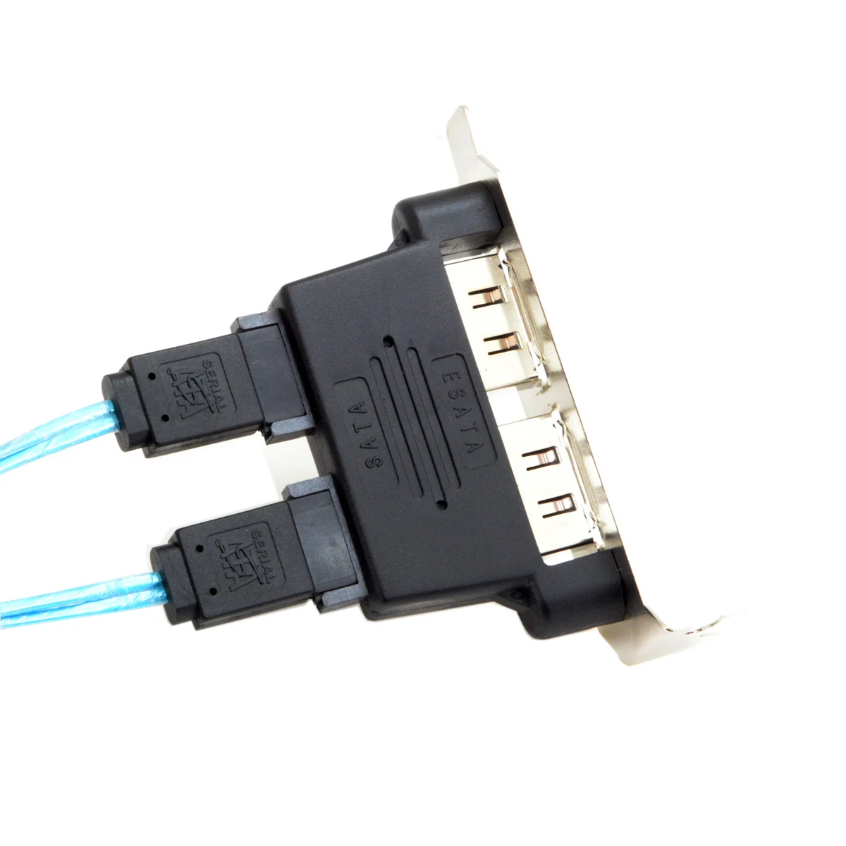 CY Dual Port SATA 7pin to Esata 7Pin Adapter Male to Male with Low Profile PCI-E Bracket
CY Dual Port SATA 7pin to Esata 7Pin Adapter Male to Male with Low Profile PCI-E Bracket