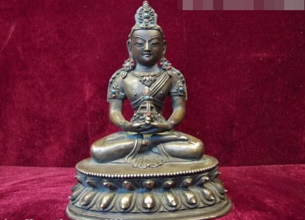 USPS to USA S3625 Tibet Buddhism Pure Copper Silver handwork made longevity Amitayus Buddha Statue (B0328)
USPS to USA S3625 Tibet Buddhism Pure Copper Silver handwork made longevity Amitayus Buddha Statue (B0328)