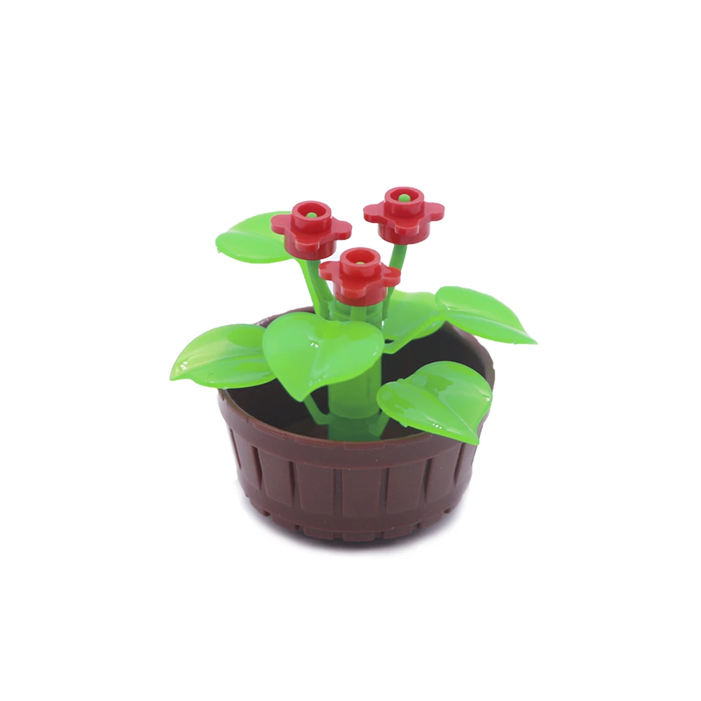 City Jungle Building Blocks Flower Tree Set Grass Garden Creator Camp Friends MOC Bricks Toys For Children Compatible LegoINGlys (4)
