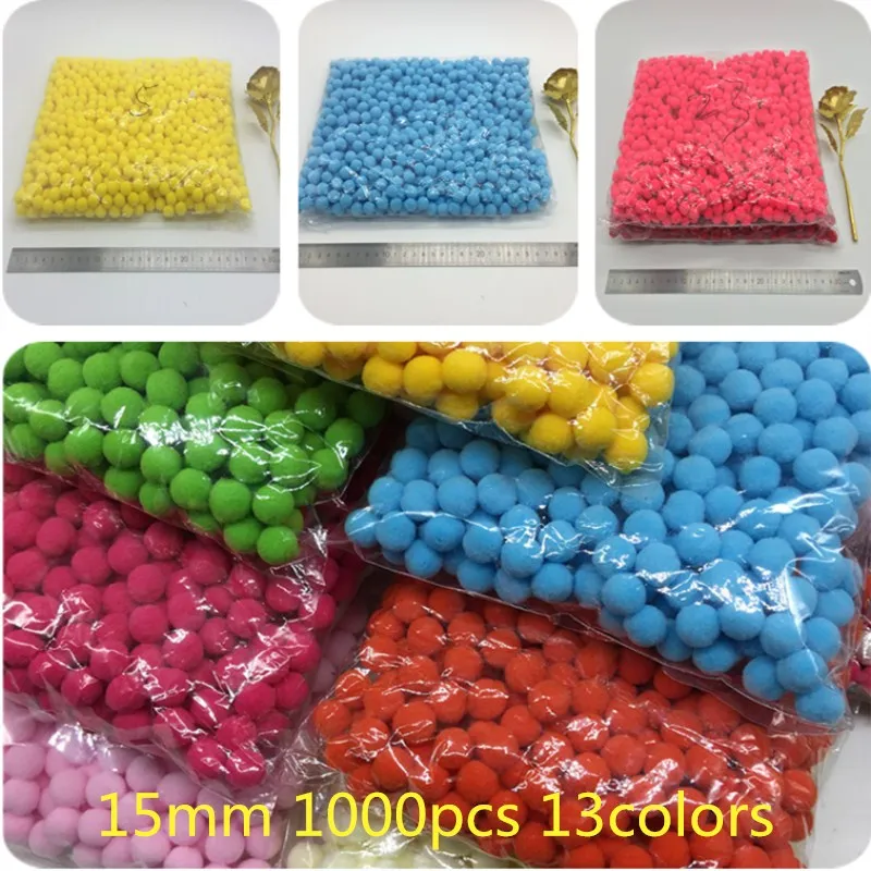 1000Pcs/lot 15mm Multicolor Plush Balls Real Fur Ball Pompom Pom Poms Soft Pompon Balls For DIY Wedding Party Decoration
1000Pcs/lot 15mm Multicolor Plush Balls Real Fur Ball Pompom Pom Poms Soft Pompon Balls For DIY Wedding Party Decoration