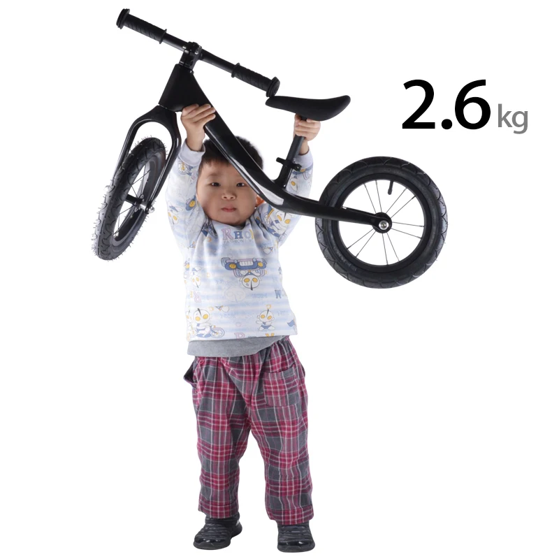Flash Deal 2019 Carbon Fiber Children complete bike 12inch Kids Balance Bike No Pedal Baby Bicycle Fits children from 18 months to 6 years 26