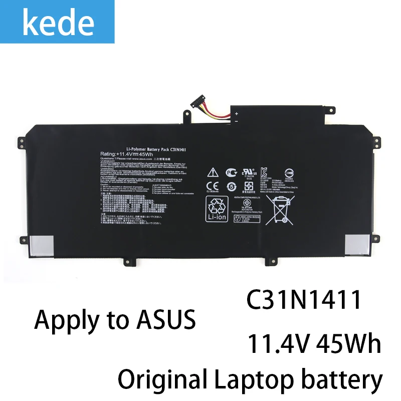 kede Genuine C31N1411 laptop battery for ASUS Zenbook UX305 UX305L UX305F UX305C UX305CA UX305FA U305F U305L U305FA
kede Genuine C31N1411 laptop battery for ASUS Zenbook UX305 UX305L UX305F UX305C UX305CA UX305FA U305F U305L U305FA