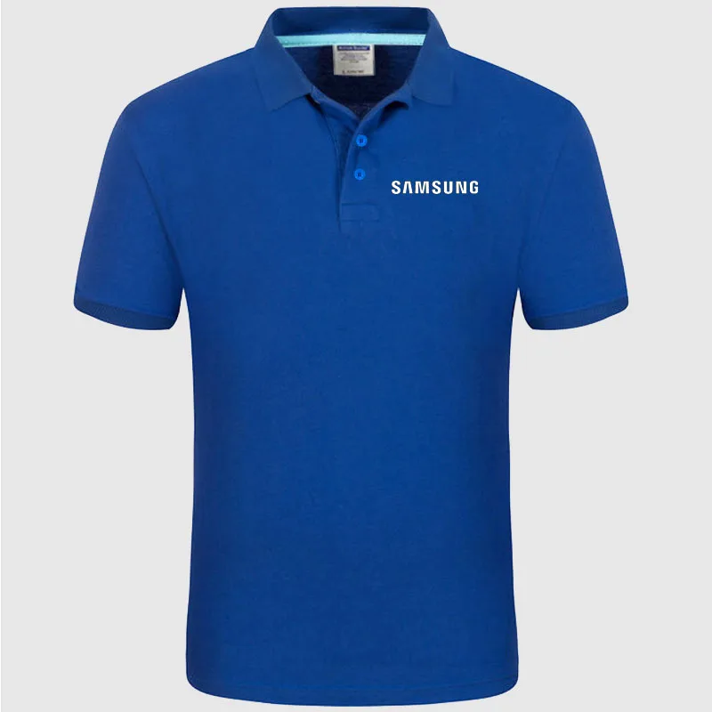Samsung logo Polo Shirt Men summer Short Sleeve Polo Shirt Cotton spring Casual Men's Polos
Samsung logo Polo Shirt Men summer Short Sleeve Polo Shirt Cotton spring Casual Men's Polos