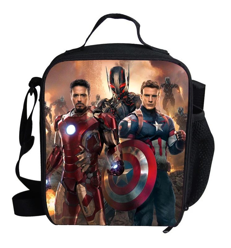 Fashion Cartoon Lunch Bag for Kids Avengers Boys Lunch Box Bolsa Termica Lancheira Children Thermal Lunchbox Captin America
Fashion Cartoon Lunch Bag for Kids Avengers Boys Lunch Box Bolsa Termica Lancheira Children Thermal Lunchbox Captin America
