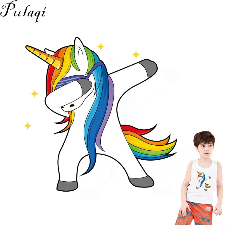 Pulaqi Cute Unicorn Heat Transfer Vinly Patches Iron On Transfer Sticker On Clothes T-shirt Thermal Transfers Decoration F
Pulaqi Cute Unicorn Heat Transfer Vinly Patches Iron On Transfer Sticker On Clothes T-shirt Thermal Transfers Decoration F