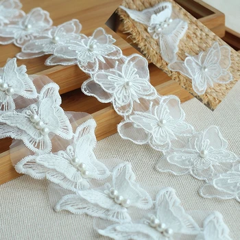 1Yard/Lot Double Nail Bead Lace Flower Butterfly Buiter Lace Fabric Handcraft Embroidered Sewing Lacer Ribbon DIY Lace Trim
1Yard/Lot Double Nail Bead Lace Flower Butterfly Buiter Lace Fabric Handcraft Embroidered Sewing Lacer Ribbon DIY Lace Trim