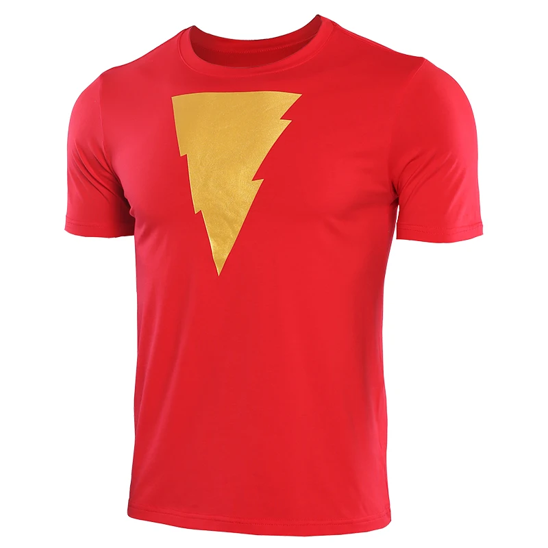 Shazam Fashion T shirts Men Anime Shirt 2019 New Summer New Fashion Short Sleeve Stretch Tshirt Gym clothes
Shazam Fashion T shirts Men Anime Shirt 2019 New Summer New Fashion Short Sleeve Stretch Tshirt Gym clothes