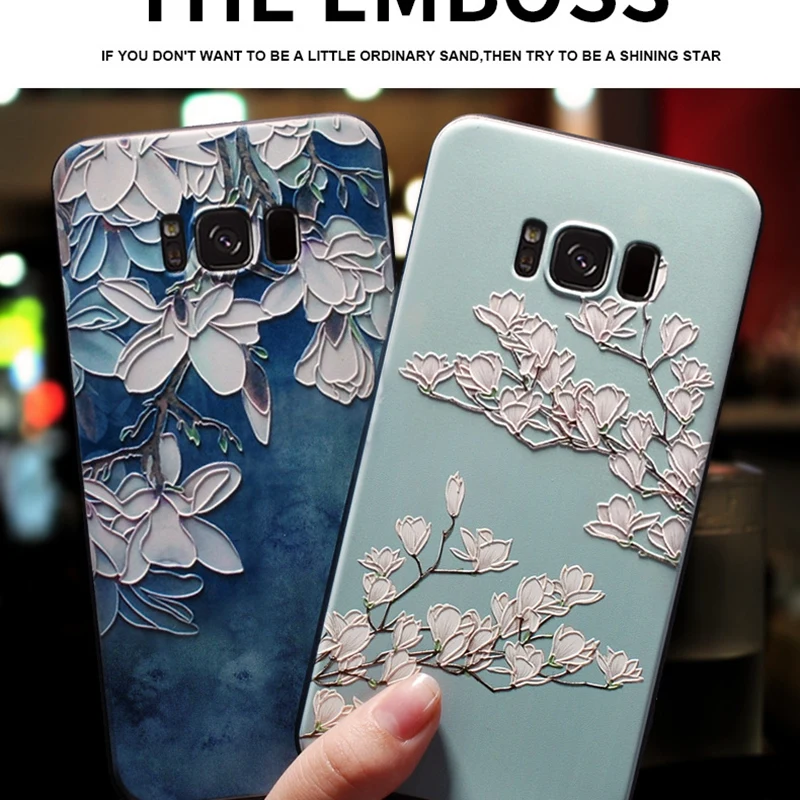 3D Embossed Floral Back Coque For Samsung Galaxy S8 Case Cartoon Pattern Vintage Flower Back Cover For Samsung Galaxy S9 S8 Case
3D Embossed Floral Back Coque For Samsung Galaxy S8 Case Cartoon Pattern Vintage Flower Back Cover For Samsung Galaxy S9 S8 Case