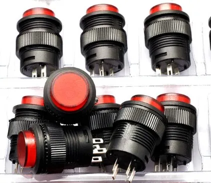 2PCS R16-503AD Self-locking ON/OFF LED Light Latching Push Button Switch 4 PIN DIP circular 16MM 3A/250V
2PCS R16-503AD Self-locking ON/OFF LED Light Latching Push Button Switch 4 PIN DIP circular 16MM 3A/250V
