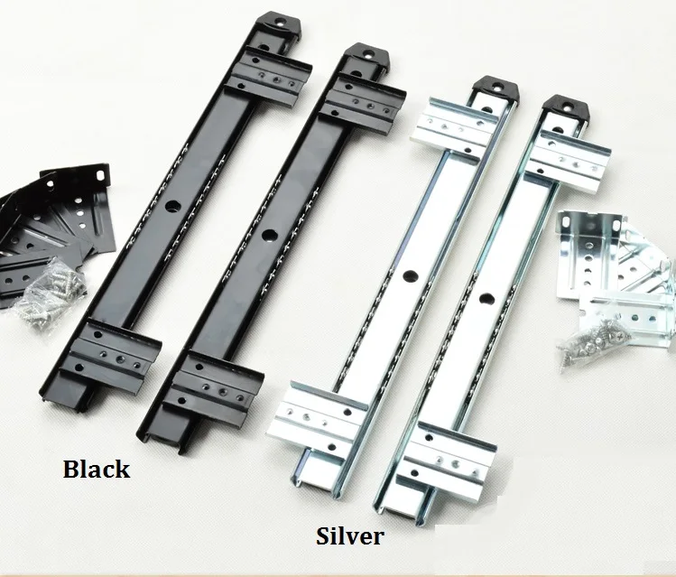35CM 14" Ball Bearing Drawer Slide For Keyboard Pull out Tray Adjustable Hanging Suspension Bracket
35CM 14" Ball Bearing Drawer Slide For Keyboard Pull out Tray Adjustable Hanging Suspension Bracket