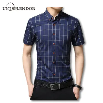 2020 New Brand Men Casual Shirts Short Sleeve Plaid Cotton Slim Fit Man Dress Shirt Plus Size Clothing For Business M-5XL YN595
2020 New Brand Men Casual Shirts Short Sleeve Plaid Cotton Slim Fit Man Dress Shirt Plus Size Clothing For Business M-5XL YN595