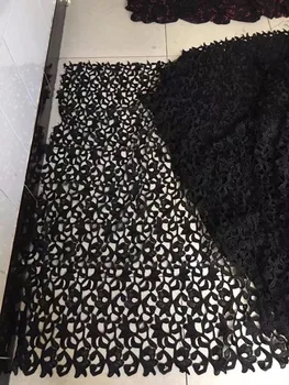 Black color Guipure Water Soluble Lace Fabric 2017 Embroidered Guipure Cord Chemical Lace Fabrics With flowers For Bridal dress
Black color Guipure Water Soluble Lace Fabric 2017 Embroidered Guipure Cord Chemical Lace Fabrics With flowers For Bridal dress