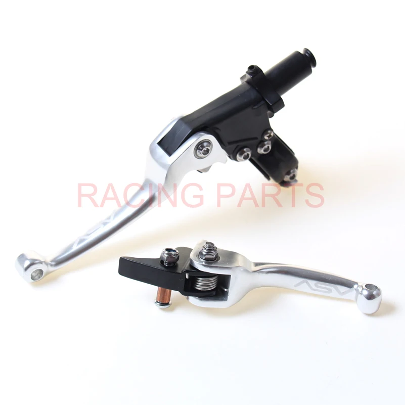 Aluminum ASV F3 series 2nd Clutch and Brake Lever Folding of most Motorcycle ATV Dirt Pit Bike YZF RMZ WR KLX CRF
Aluminum ASV F3 series 2nd Clutch and Brake Lever Folding of most Motorcycle ATV Dirt Pit Bike YZF RMZ WR KLX CRF