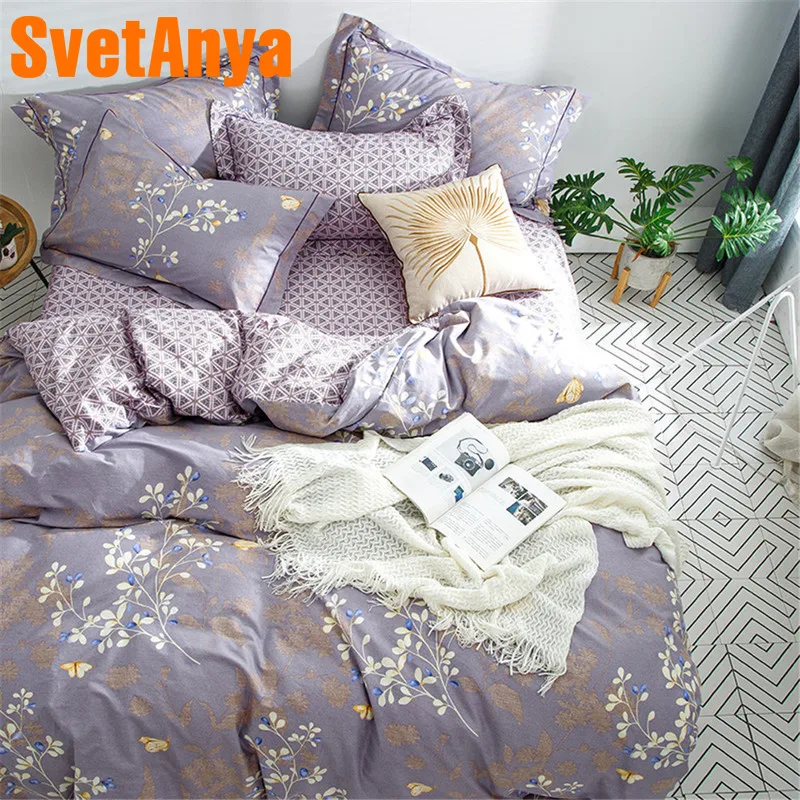 Svetanya 100 cotton Bedding set (Duvet cover +flat sheet+Pillowcases) 4pc Bedlinen Plants Printed
Svetanya 100 cotton Bedding set (Duvet cover +flat sheet+Pillowcases) 4pc Bedlinen Plants Printed