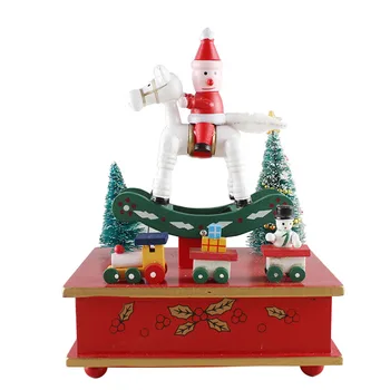 New Arrival Wooden Merry-Go-Round Santa Claus Wood Music Box For Kids Christmas Gift Toy Home Decor Miniature Music Box Craft
New Arrival Wooden Merry-Go-Round Santa Claus Wood Music Box For Kids Christmas Gift Toy Home Decor Miniature Music Box Craft