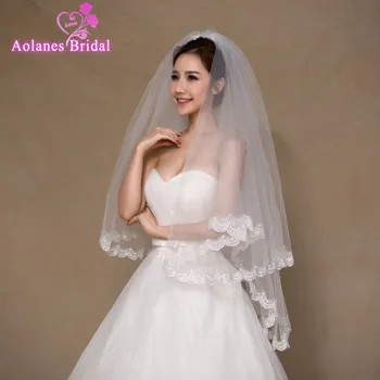 2 Layer 1m White Ivory Lace Bride Voile Mariage Bridal Veils Wedding Veils Accessories With Comb Velos De Novia Veu De Noiva
2 Layer 1m White Ivory Lace Bride Voile Mariage Bridal Veils Wedding Veils Accessories With Comb Velos De Novia Veu De Noiva