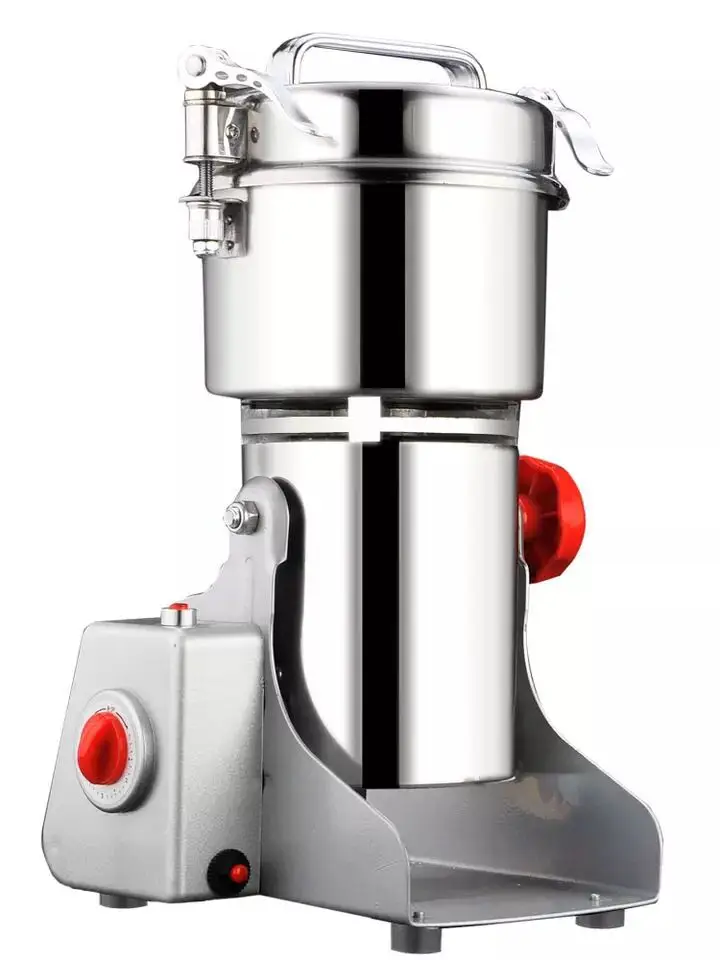 220V Grain mill Coffee bean grinder Steel blade 5mins timing Chinese herbal medicine crusher Stainless steel 700g capacity
220V Grain mill Coffee bean grinder Steel blade 5mins timing Chinese herbal medicine crusher Stainless steel 700g capacity