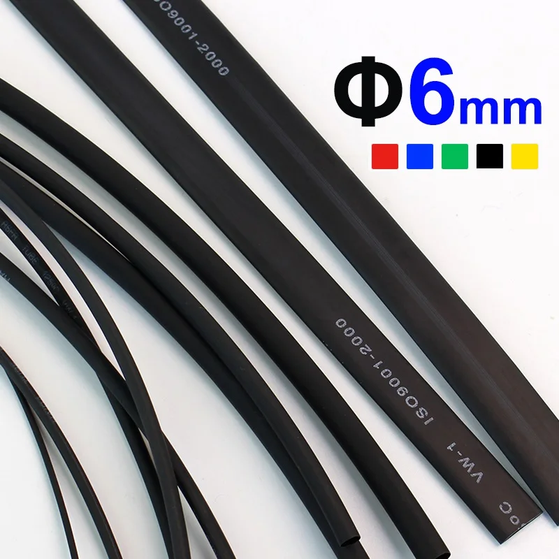1meter/lot 6MM Heat Shrink Tubing Heat Shrink Tube Shrinkable Wrap Wire Cable Sleeve Kit Pls use Heat Gun to Shrink
1meter/lot 6MM Heat Shrink Tubing Heat Shrink Tube Shrinkable Wrap Wire Cable Sleeve Kit Pls use Heat Gun to Shrink
