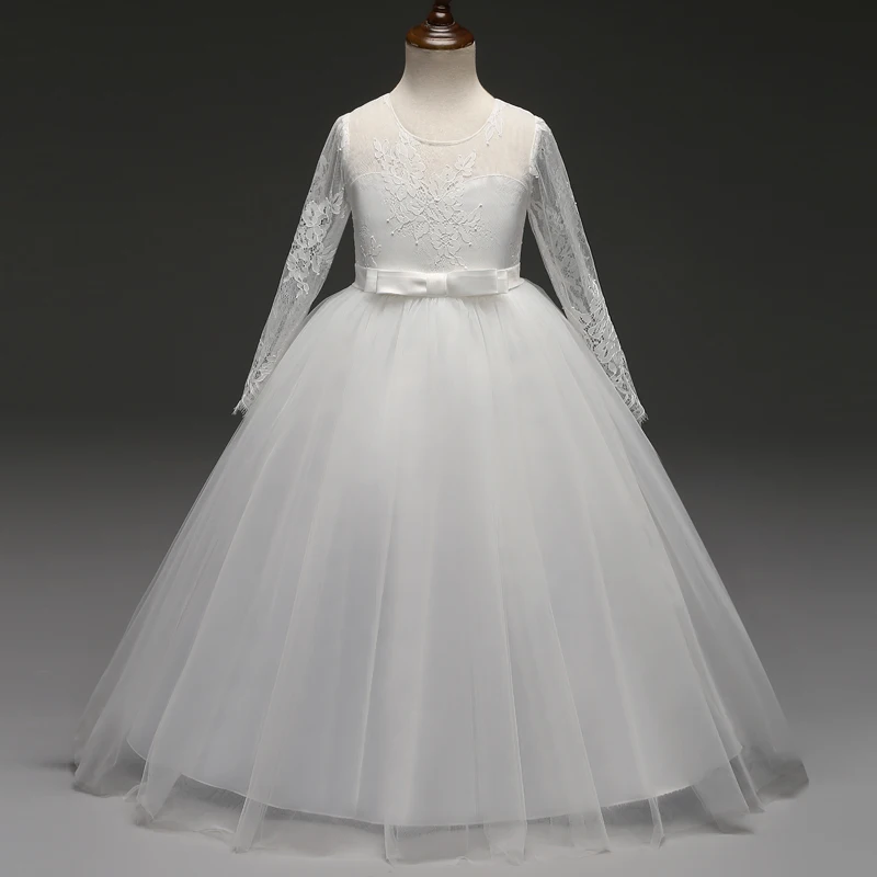 Summer Lace Long Sleeve Dress Party And Wedding White Bow Princess Teenage Graduation Kids Dresses Children Costume Purple 14 yr
Summer Lace Long Sleeve Dress Party And Wedding White Bow Princess Teenage Graduation Kids Dresses Children Costume Purple 14 yr