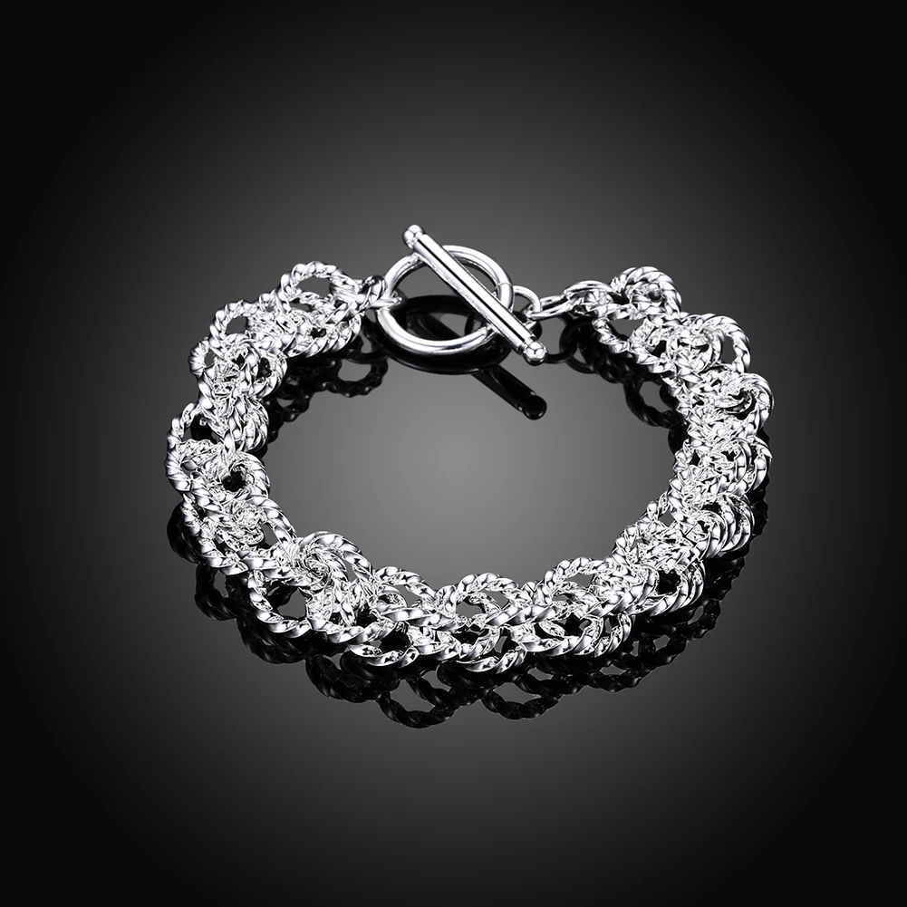 Beautiful cute lady Elegant wedding women men silver color rope circle chain Bracelet nice fashion jewelry wholesale H240
Beautiful cute lady Elegant wedding women men silver color rope circle chain Bracelet nice fashion jewelry wholesale H240