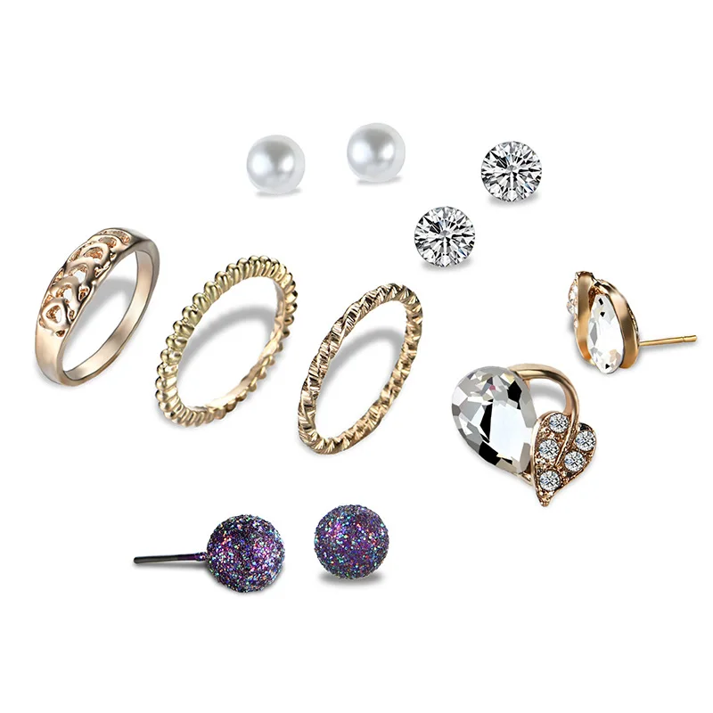 Dreamy Bubble Vintage Bohemia Style Stud Earrings Sets Alloy Pearl Zircon Earrings Jewelry Women Daily Wear Accessories Gifts
Dreamy Bubble Vintage Bohemia Style Stud Earrings Sets Alloy Pearl Zircon Earrings Jewelry Women Daily Wear Accessories Gifts