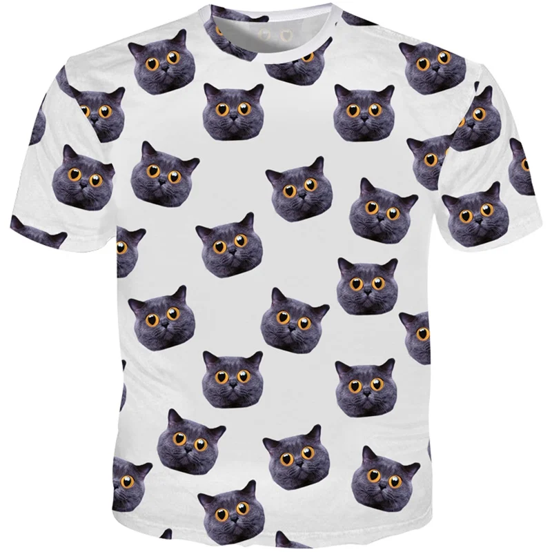 Cloudstyle 2019 British Shorthair Cats T-shirt Men 3D Printed Short Sleeves tshirt Cute Animal T Shirt Male Streetwear Plus 5XL
Cloudstyle 2019 British Shorthair Cats T-shirt Men 3D Printed Short Sleeves tshirt Cute Animal T Shirt Male Streetwear Plus 5XL