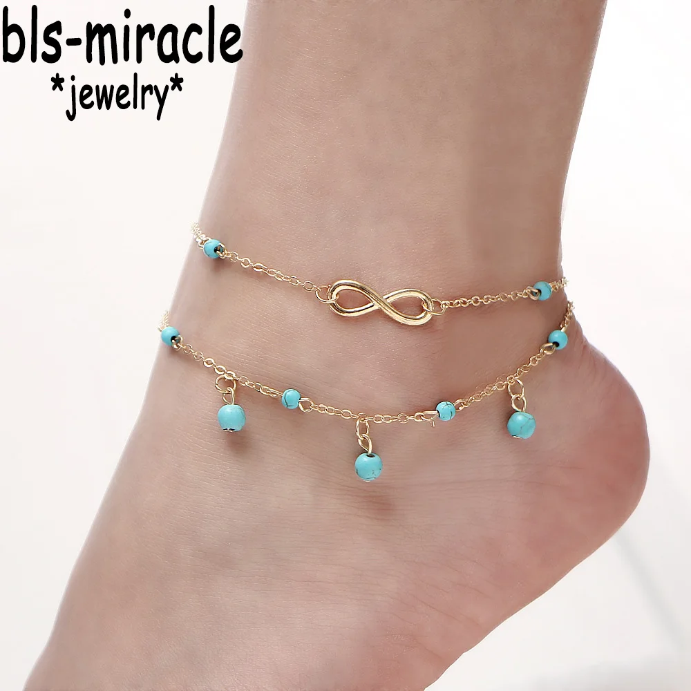 Bls-miracle Summer Double Infinity Bead Pendant 8 words Ms. Pendant Pine Pendant 2 Color Anklet Feet Jewelry Gift AX-03
Bls-miracle Summer Double Infinity Bead Pendant 8 words Ms. Pendant Pine Pendant 2 Color Anklet Feet Jewelry Gift AX-03