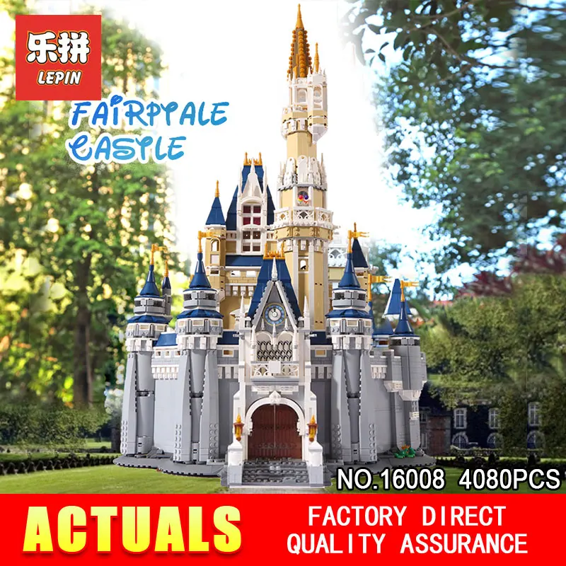 LEPIN 16008 Creator Series Cinderella Princess Castle City Compatible 71040 Model Set Building Block Children Architecture Toys
LEPIN 16008 Creator Series Cinderella Princess Castle City Compatible 71040 Model Set Building Block Children Architecture Toys