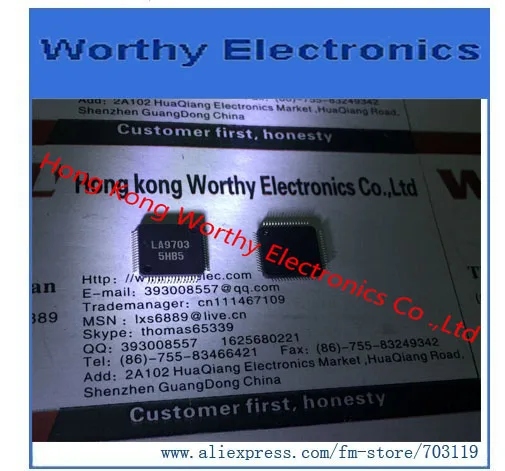 Free shipping 10pcs/lot QFP LA9703W-MPB-E