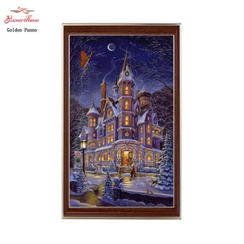 Golden panno,Needlework,DIY DMC Cross stitch,Sets For Embroidery kit 14ct unprinted cotton thread night castle Cross-Stitching
Golden panno,Needlework,DIY DMC Cross stitch,Sets For Embroidery kit 14ct unprinted cotton thread night castle Cross-Stitching