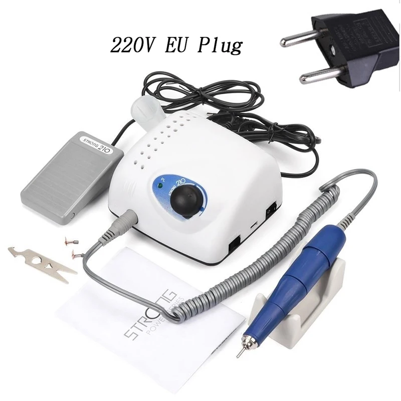 Electric Nail Drill manicure Machine 65W 35000RPM Nail Drill Machine 210 Model Handpiece Manicure Pedicure Nail Art Equipment
Electric Nail Drill manicure Machine 65W 35000RPM Nail Drill Machine 210 Model Handpiece Manicure Pedicure Nail Art Equipment