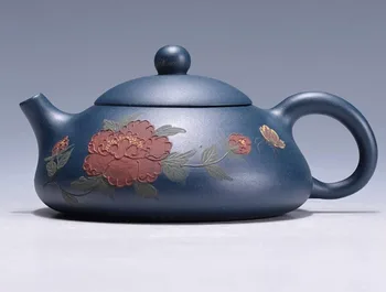 Yixing Purple grit Teapot Flat Tea Pot,China's top-level artist design Green mud Purple sand pot handmade Kung Fu Tea Set Teapot
Yixing Purple grit Teapot Flat Tea Pot,China's top-level artist design Green mud Purple sand pot handmade Kung Fu Tea Set Teapot