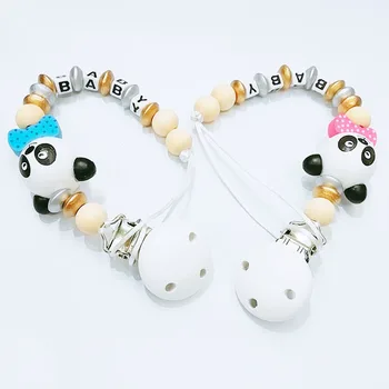 New Baby Pacifier Clip Pacifier Chain Panda Shape Hand Made Cute Colourful Beads Dummy Clip Baby Soother Holder For Baby Kid
New Baby Pacifier Clip Pacifier Chain Panda Shape Hand Made Cute Colourful Beads Dummy Clip Baby Soother Holder For Baby Kid