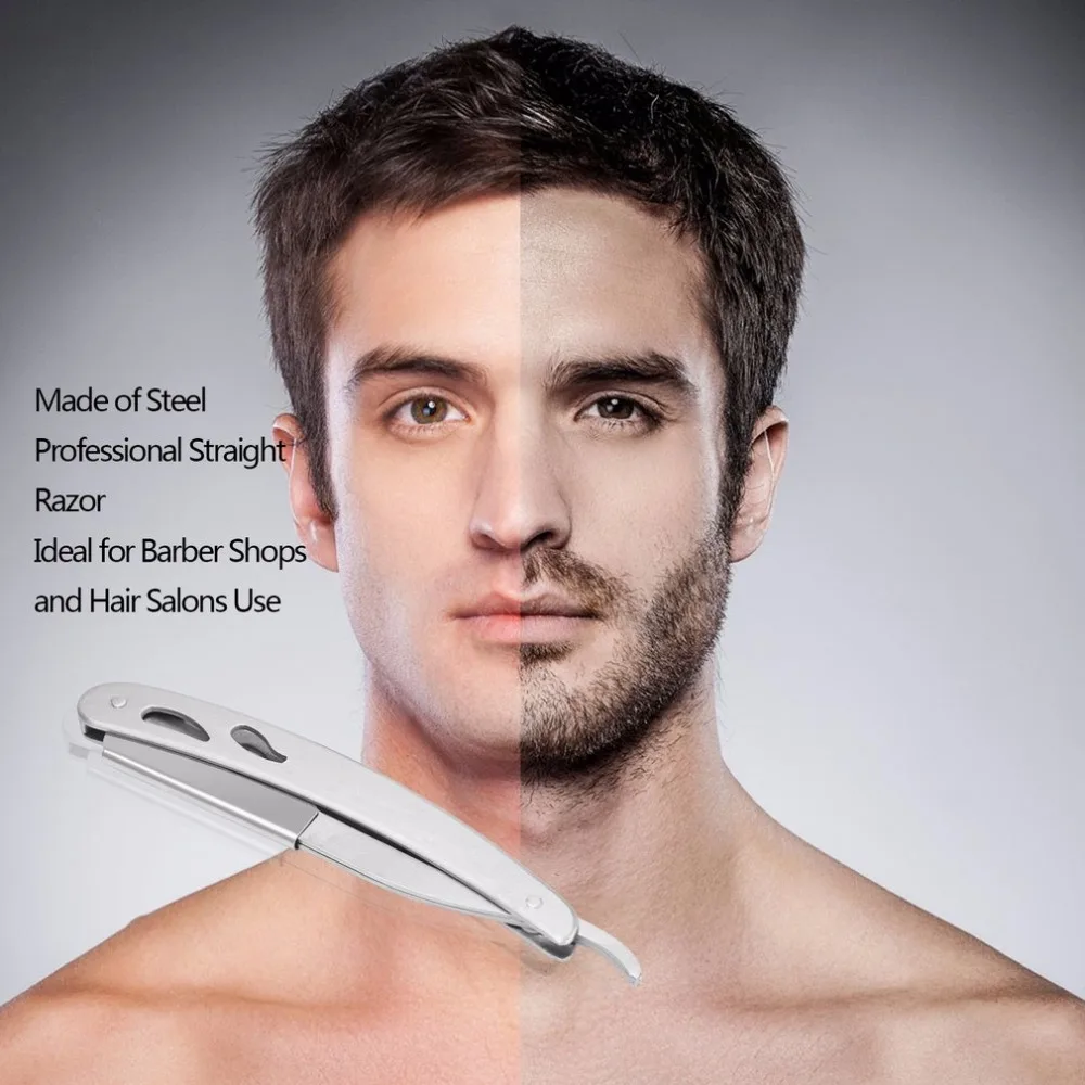 1pcStainless Steel straight Razor Straight Edge Razors pro men Folding Shaving Knife Manual Beard Shaver Barber Shaver Tool
1pcStainless Steel straight Razor Straight Edge Razors pro men Folding Shaving Knife Manual Beard Shaver Barber Shaver Tool