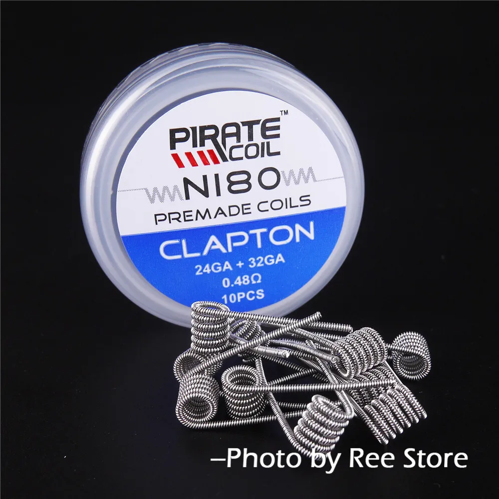 PIRATE COIL 10pcs NI80 Prebuilt Coils Alien Tiger Fused Clapton Quad Mix Twisted Flat Twisted Nichrome Premade Coil For RDA RTA
PIRATE COIL 10pcs NI80 Prebuilt Coils Alien Tiger Fused Clapton Quad Mix Twisted Flat Twisted Nichrome Premade Coil For RDA RTA
