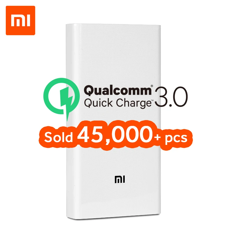 Original Xiaomi Power Bank 20000mAh 2C Portable Charger Support QC3.0 Dual USB Mi External Battery Bank 20000 for Mobile Phones
Original Xiaomi Power Bank 20000mAh 2C Portable Charger Support QC3.0 Dual USB Mi External Battery Bank 20000 for Mobile Phones