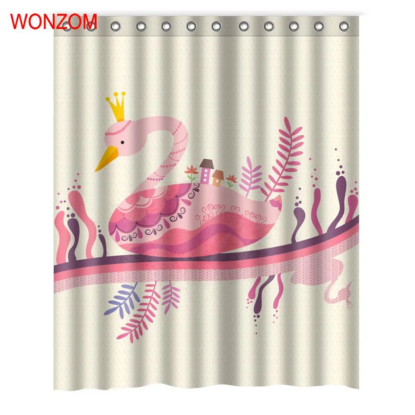 WONZOM Swan Bird Cat Shower Curtains with 12 Hooks For Bathroom Decor Modern 3D Bath Waterproof Curtain Bathroom Accessories
WONZOM Swan Bird Cat Shower Curtains with 12 Hooks For Bathroom Decor Modern 3D Bath Waterproof Curtain Bathroom Accessories